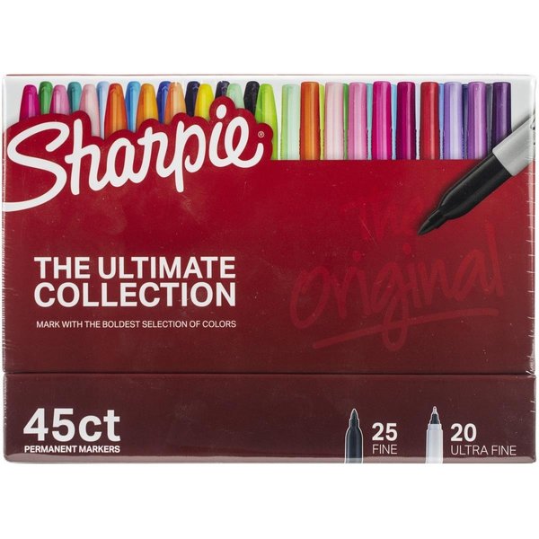 Sanford Sanford 2011580 Sharpie Ulitmate Pack Markers - Cosmic; Assorted Colors & Tips - 45 per Pack 2011580